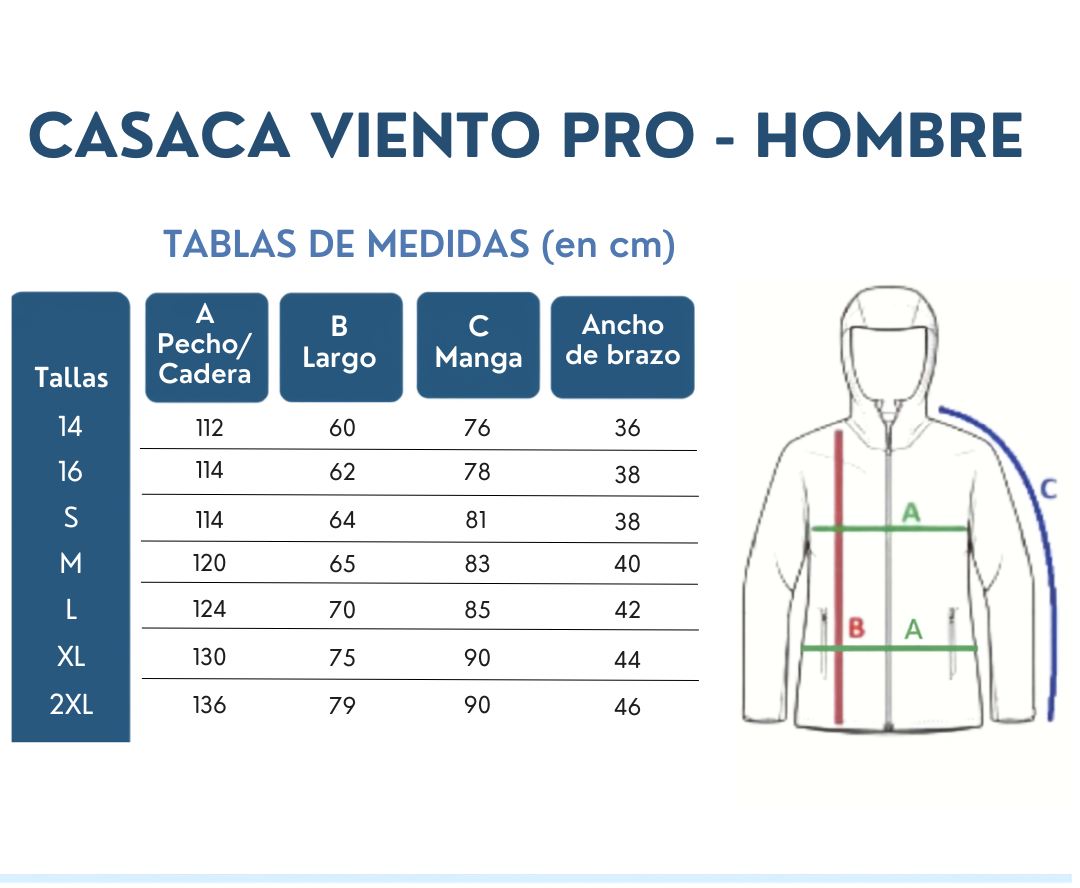Casaca Viento  Pro - Hombre